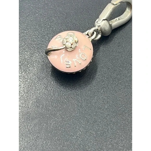 Juicy Couture Vintage Pink Silver Love Frosting Cupcake G&P Cherry Locket *Charm - Picture 2 of 10